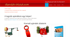 Desktop Screenshot of ajandek-otletek.com